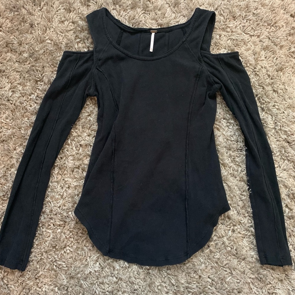 Free People Cold Shoulder Long Sleeve